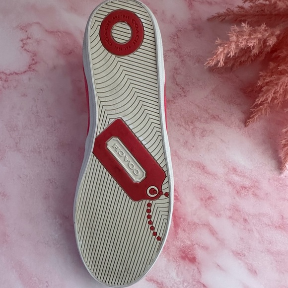 🩸Coach Bellamy Pink Signature C Sneakers - Size 9,5B🩸 - Picture 12 of 16